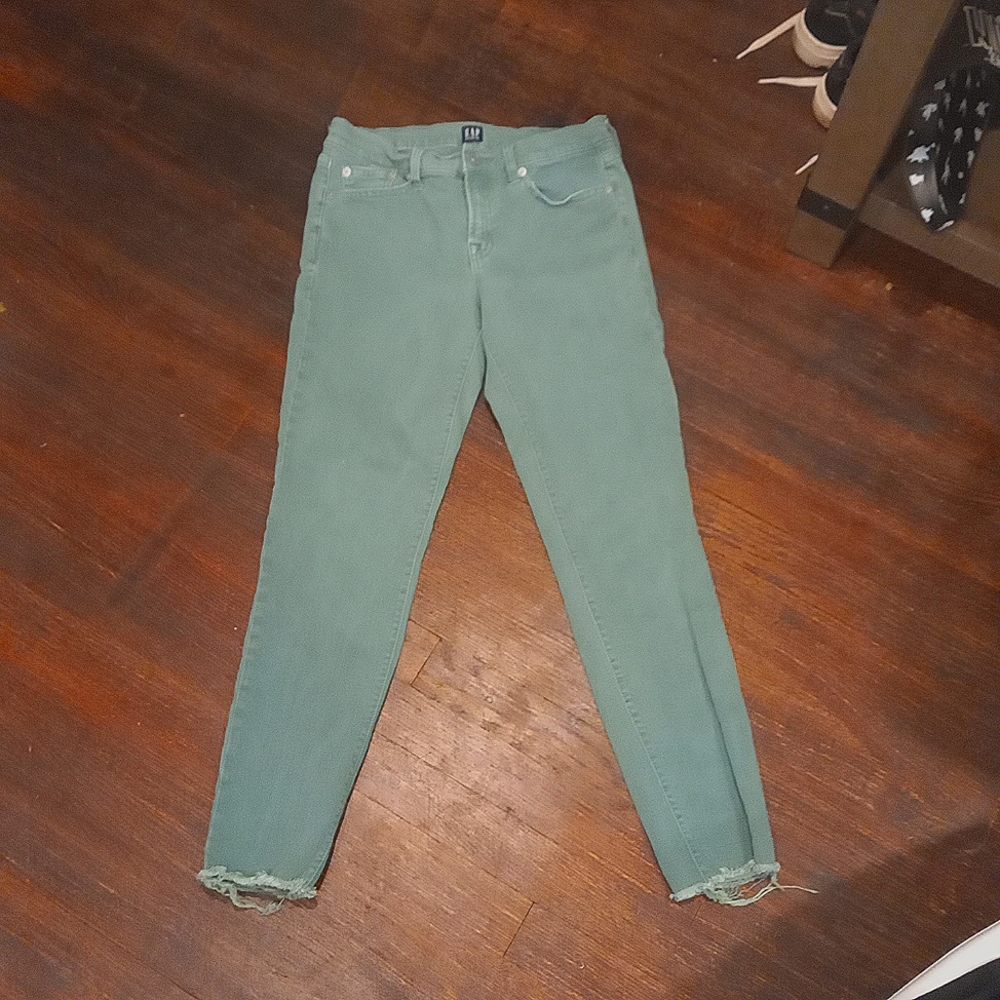 Green Denim Jeans